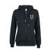 Hettejakke "U" -dame m/ny logo Svart