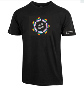 T-skjorte PRIDE (sort) GOTS