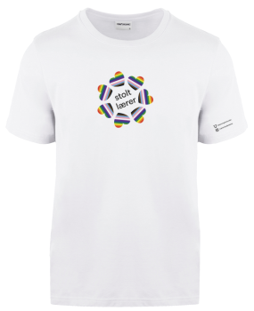 T-skjorte PRIDE (hvit) GOTS