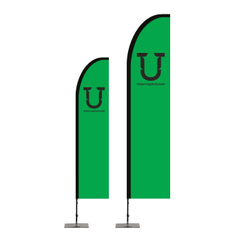 Beachflagg (grønn) 310cm