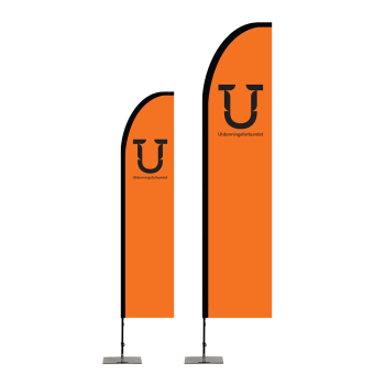 Beachflagg (oransje) 310cm