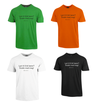"Lyst til å bli lærer?" - T-skjorte i bomull