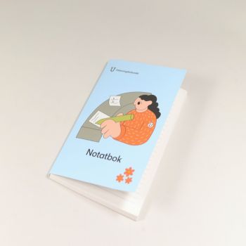 Liten notatblokk - limt ark