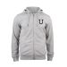Hettejakke "U" -herre (lys grå)