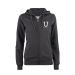 Hettejakke "U" -dame m/ny logo Mørk grå