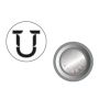 Pins med magnet (hvit)