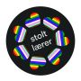 Buttons - Pride (sort stolt lærer m. hjerter)