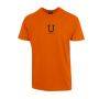 Økologisk t-skjorte (m kvadrat-logo sentrert) Orange